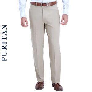 NEW Puritan Men’s Flat Front East Fit Pants Sand Size 36x29